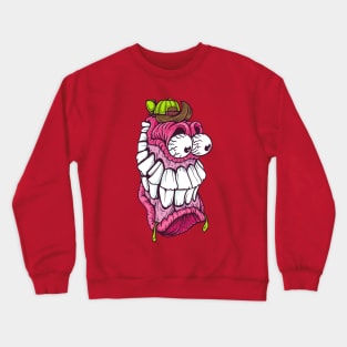 Purple monster teeth Crewneck Sweatshirt